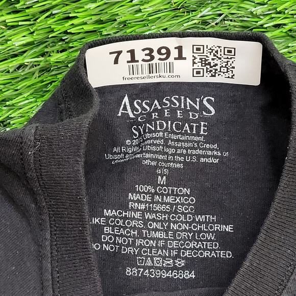 Assassins-Creed Syndicate Shirt Medium 19x26 Black - Picture 6 of 11
